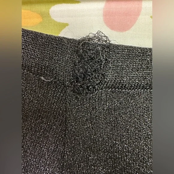 Vintage 70’s Black Shimmer Maxi Skirt - Picture 8 of 12